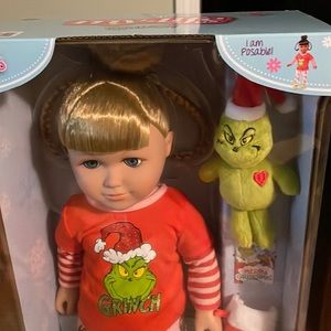 My life poseable Grinch themed doll.  18 inch doll.  Brand new in box.